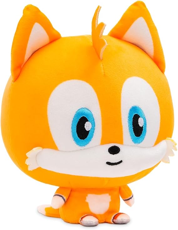 TeeTurtle Tails 5" Sonic The Hedgehog Cloudheads Plushie - Cute Weighted Soft Stuffed Officially Licensed Sega Stuffed Animal