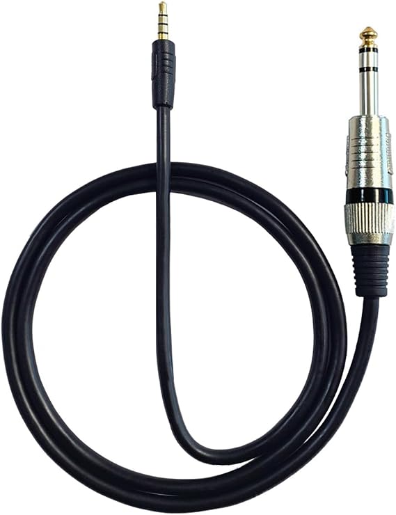 3.5mm Male to 1/4 inch Male Line Level Audio Adapter (Mic-Line Pro)...