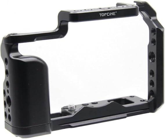 Camera Cage Compatible for XT30, XT30II, XT20, and XT10 Cameras with Bult-in Sidegrip Cold Shoe Mount Multiple 1/4 3/8 Threaded Holes