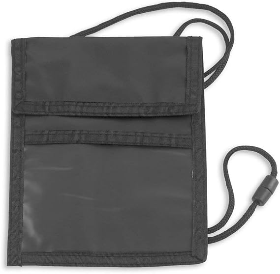 Event Badge Holder and Breakaway Lanyard Combo 25 Pack, Name Badge Holder with Pen Loops and Zipper Pocket, Name Tag Holder with Storage Pouches, Black