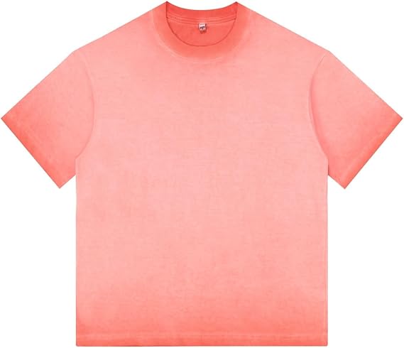 Men's Gradient T-Shirt Soft Cotton Short Sleeve Tee for Casual Wear Lightweight Trendy Ombre Design