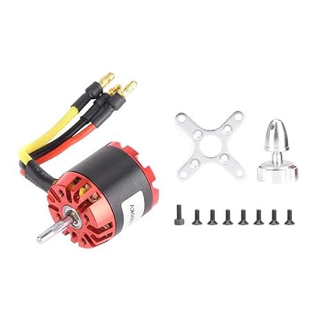 GAESHOW Brushless Motor, N2830 1300KV Outrunner Motor Replacement, Metal Remote Control External Rotor for A2212 4-axis Aircraft RC DIY Aircraft Multi-Copter Quadcopter Drone