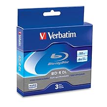 Verbatim BD-R DL 50GB 6X with Branded Surface - 3pk Jewel Case Box 97237