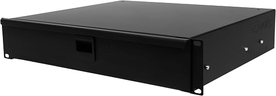 Gator Rackworks Standard 2U Rack Mount Drawer with Foam Interior and Lock, 14.2" Deep (GRW-DRWDF2)