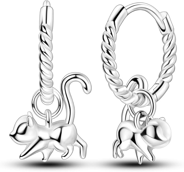 MULA 925 Sterling Silver Drop Dangle Earrings for Women Fashion Hoop Earrings
