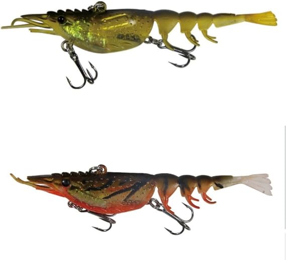 Shrimp Lures for Fishing, Lifelike Fishing Lures Shrimp Lures for Freshwater Saltwater