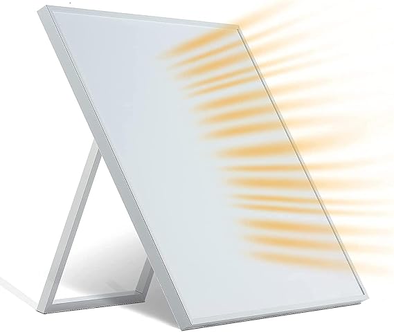 Wall-Mounted 120V 350W Space Heater Panel with Convection Heating Portable with Stand, Energy Efficient, Overheat Protection Ideal for 110 Sq. Ft.Rooms (24 x 24 x 1.18 inches)