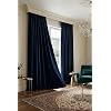 Evdepo Home Blackout Fon Perde,%100 Karartma, Isı Yalıtımlı, Pilesiz, Lacivert, Tek Kanat 60 x 270 cm