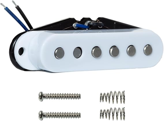 ST Staggered Single Coil Pickup, Alnico 5, Middle 5.6K, White