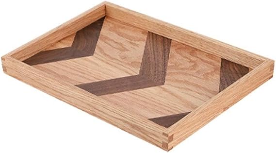 Pallets Wooden Large Serving Trays Breakfast Decorative Trays Coffee Tea Tray Food Tray Butler Serving Tray for Kitchen Tray(A), 20010125