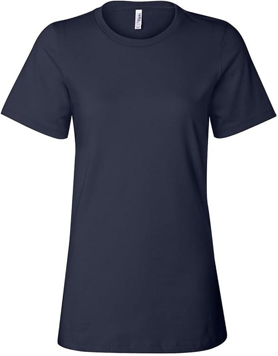 Bella Ladies 4.2 oz. Missy Fit Crew Neck Jersey - Navy - S