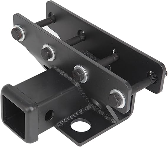 Trailer Hitch, 2inch Car Tow Hitch Receiver Trailer Rear Low Bumper Heavy Duty Metal Towing Connector Kit