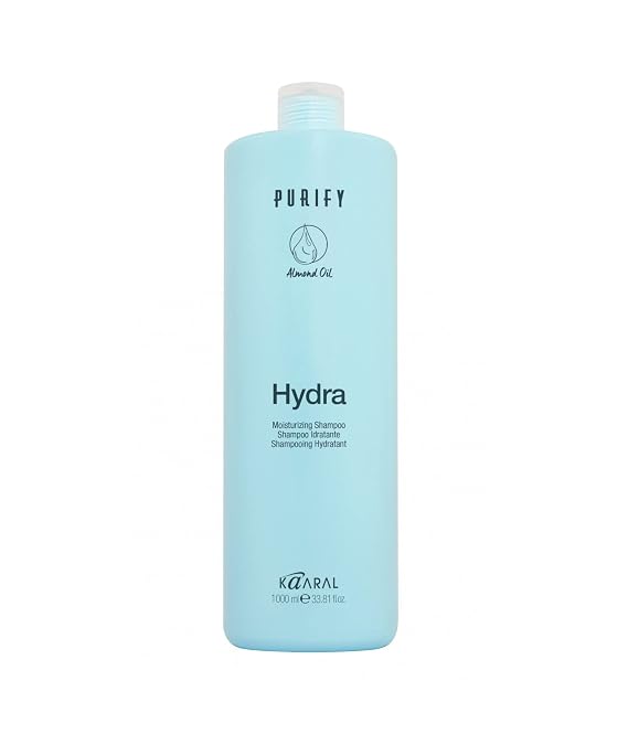 Kaaral Purify Hydra Moisturizing Shampoo - Natural Hydrating Care for Dry or Color Treated Hair - Safe for Women and Men - Softens and Revives Hair - Professional Quality Formula - 1000 ml | For Dry or Color Treated Hair - Softens & Revives - Safe for Women and Men - Professional Quality Formula