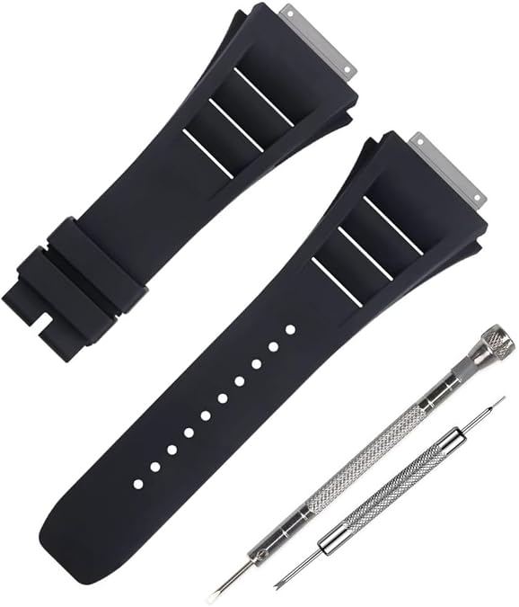 25mm Rubber Silicone Watch Band Compatible with Richard Mille RM035 011 055 030