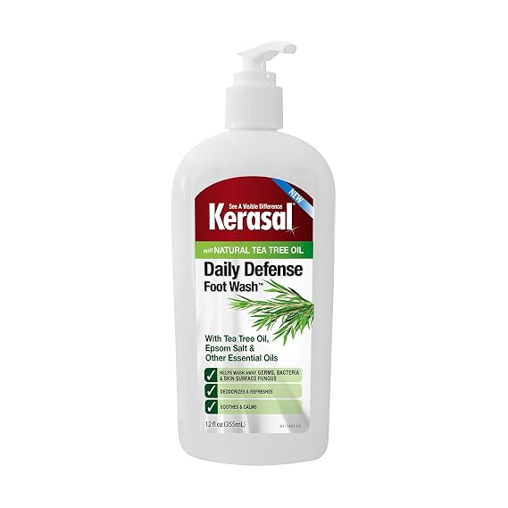 Kerasal Daily Defense Foot Wash, Cleanser, 12 oz