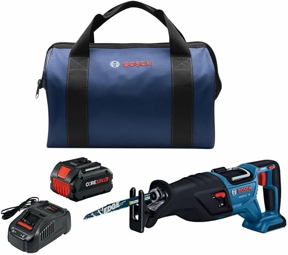 BOSCH GSA18V-110B14 PROFACTORTM 18V 1-1/8 In. Reciprocating Saw Kit with (1) CORE18V 8.0 Ah PROFACTORTM Performance Battery