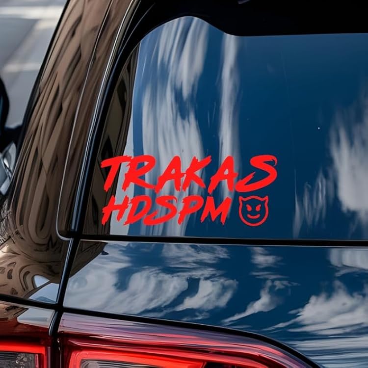 Your Decal Traka HDSPM Vinyl Decal Sticker UV & Water Proof Gift Souvenir Car Window Tumbler Bumper 6 Red