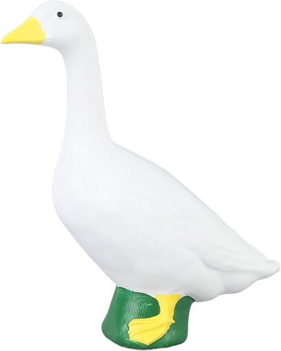 Tyenaza Goose Statue, White Geese Duck Statues, Resin Porch Goose Wild Desktop Goose Statue Art Decor Ornament