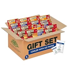 Salutem Vita Chicken Biscuit, Egg and Cheese Maple Griddle Cake Sandwich, Blueberry Griddle Cake Sausage Egg and Cheese Sandwich, Gift Set 1,5 lbs Pack of 21