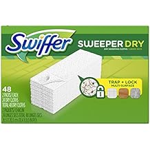 Swiffer Sweeper Dry Sweeping Pad Multi Surface Refills, Unscented, 48 Count