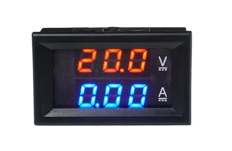 Taidacent Modbus RTU Power Monitor Energy Meter with RS485 TTL Isolated 100V 5A 10A 50A 100A DC Voltage Current Meter with Dual LCD Display (100V100A_Modbus Protocol_485 Isolation)