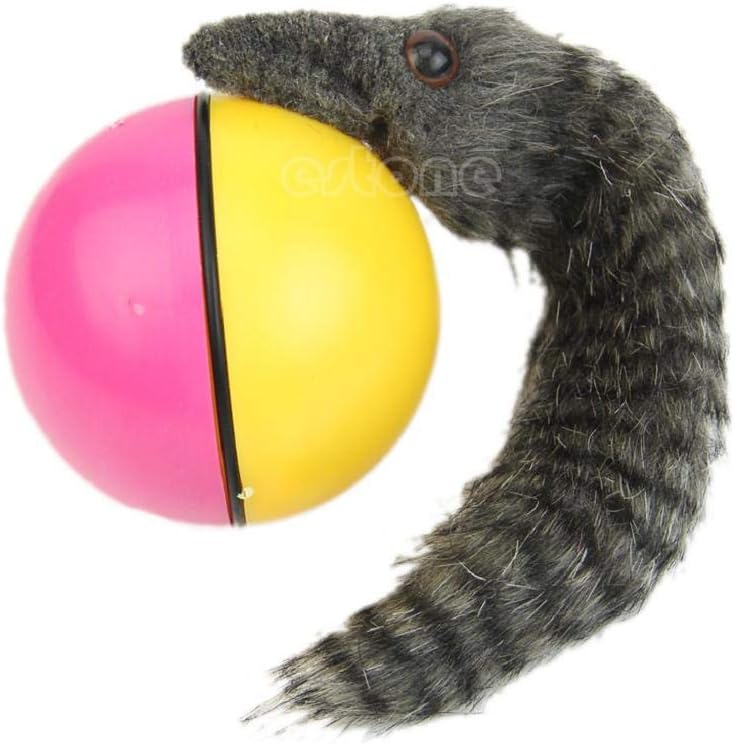 Hot Lovely Pet Dog Weasel Motorized Rolling Ball Appears Jump Moving Alive Toy Dog Toys for Aggressive Chewers Large Breed Dog Toys Large Breed for Dogs Small Dogs for Puppies Dog Toys No
