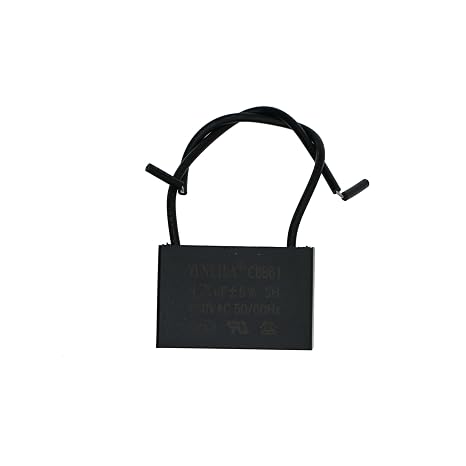 3PCS Ceiling Fan Motor Start Run 1.5 uf CBB61 450V AC 50/60Hz Run Capacitor 2-Wire Metallized Polypropylene Film Capacitors