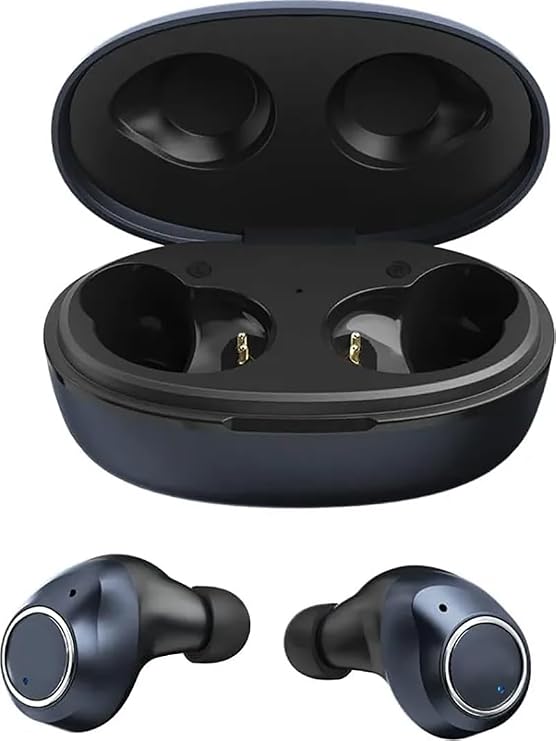 Wireless V5.2 Bluetooth Earbuds Compatible with Samsung Galaxy A54 5G with Charging Case for in Ear Headphones. (V5.2 Black)