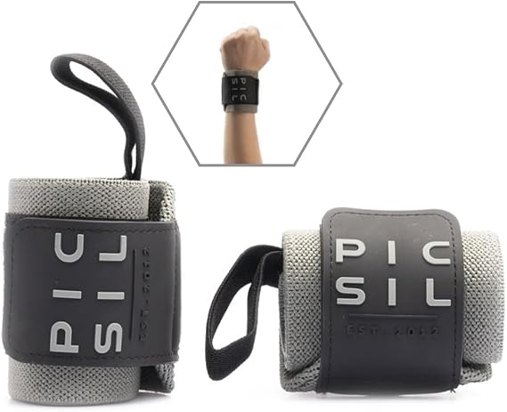 PICSIL - Wrist Support for Cross Training | Reduce Wrist Discomfort | High Performance | Elastic Nylon | Prevents Tendonitis | Ideal for Gym, Bodybuilding, Boxing, Calisthenics |