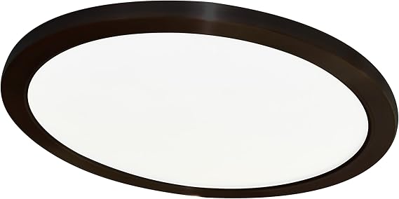 EGLO Trago 2-16" Integrated LED Ceiling Light w/Black Finish and White Acrylic Diffuser