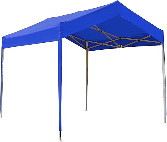 Waterproof Pop Up Canopy, Portable Tent Canopy 3 Adjustable Heights, Carpas para Exteriores Pergola Easy to Store for Outdoor Camping BBQ Park Beach(Blue,2x1.8m/6.5x5.9ft)