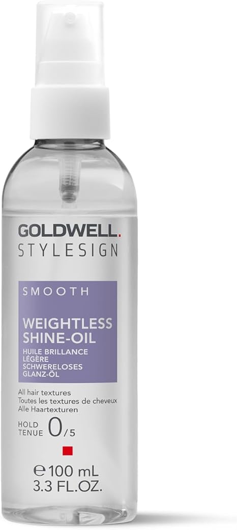 Goldwell StyleSign Weightless Shine-Oil, For All Hair Types, Ultra-High Shine & Frizz Control, Humidity & Frizz Resistance up to 72h, Vegan, 100ml
