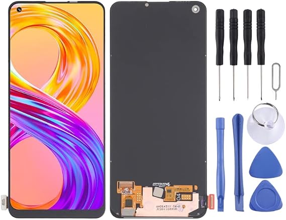 Cell Phone Replacement LCD for Oppo for Realme 8 Pro Original Super AMOLED Material LCD Screen and Digitizer Full Assembly LCD Screen