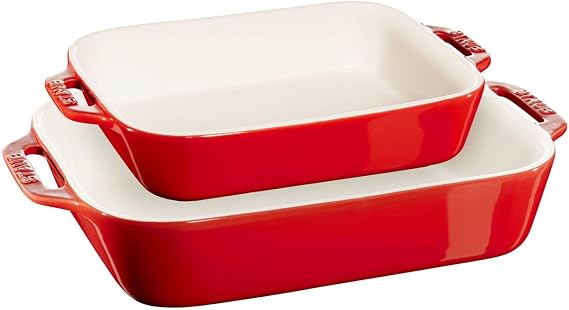 Staub, Oven Container Set, 2-Piece, Rectangular, Ceramic By Staub