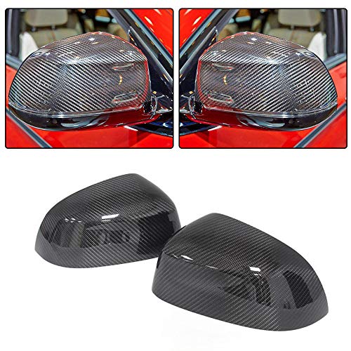 fits BMW X3 F25 X4 F26 X5 F15 X6 F16 2014-2018 1:1 Replacement Carbon Fiber Side Mirror Cover Cap CF Rear View Overlay