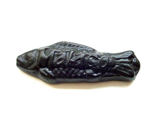 Malaco, Salty Black Licorice Swedish Fish (Salt Sill) (2 Lbs)