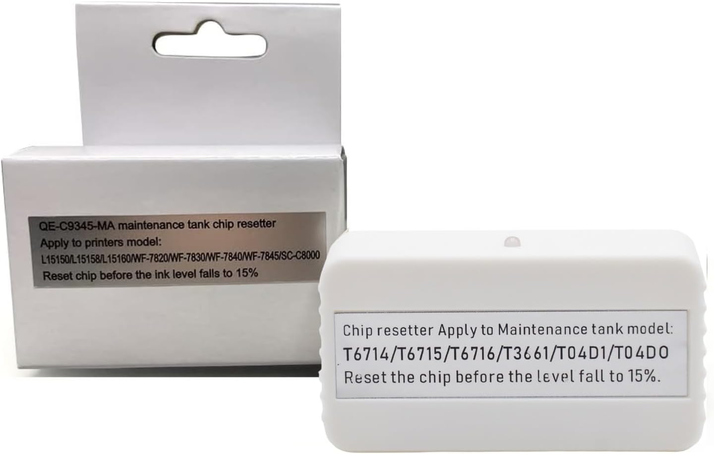 T04D1 T3661 T6716 Maintenance Box Chip Resetter Compatible for Epson XP-8500 XP-15000 XP-6000 XP-6100 XP-6001 XP-6005 XP-970 XP-15050 ET-15000 ET-3750 ET-3760 WF-2860 ET-4760 ET-3850 ET-4850 XP-5100