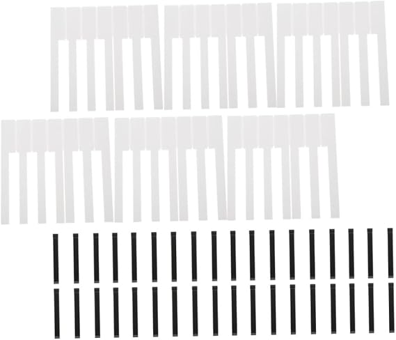 88 Piece White Piano Keytops Repair Accessory for Musicians