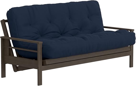 Royal Sleep Products by The Futon Factory | 10 inch Pocket Coil Futon Mattress - Navy Color - Full Size - CertiPUR Certified Foam - Made in USA - Frame Not Included