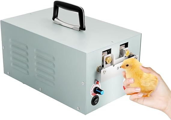 Automatic Chicken Debeaking Machine, Electric Poultry Debeaking Machine, Electric Chick Beak Cutter Chicken Beak Removing Machine w/ 2 Blades, Efficient Chicken & Duck Beak Trimming Equipment