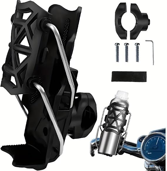 H371 Universal Bisiklet Termos Tutucu 360 Dönebilen Motosiklet Suluk Gidon Tipi Bardak Tutucu 1.26-3.2”