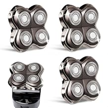 3Pack Professional Replacement Head for Shaver Gold Pro, Silver Pro, Diamond Pro Series...Self-Sharpening Blades with Hypoallergenic Foil
