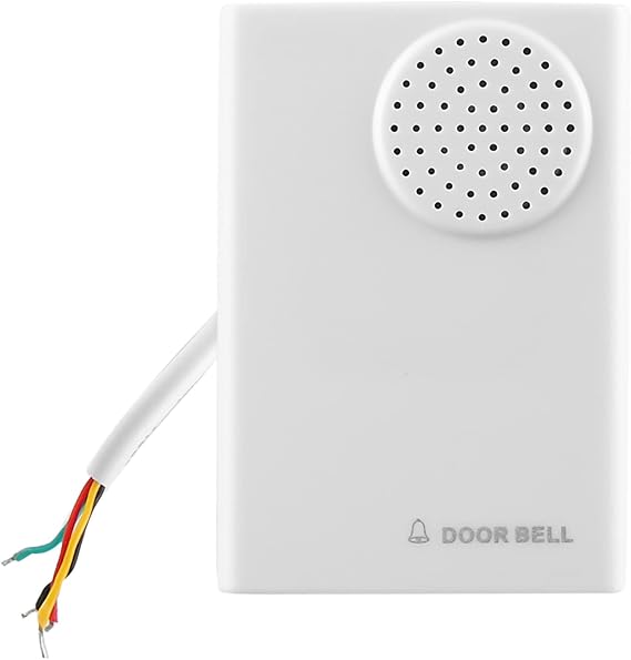 Wired Doorbell Chime - 12V Electrical Door Bell for Homes Wall Inside, Battery-free Home Doorbell Front and Rear, 90dB Electronic Bells,Compatible with Doorbell Botton and Doorbell