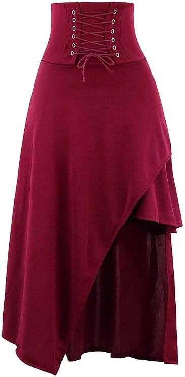 Sorrica Women's Victorian Lolita Skirt Steampunk Vintage Style Skirt