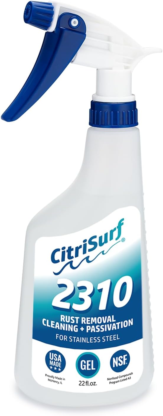 CitriSurf 2310 Gel Rust Remover & Passivation Cleaner (22oz Gel Spray) | Made in USA