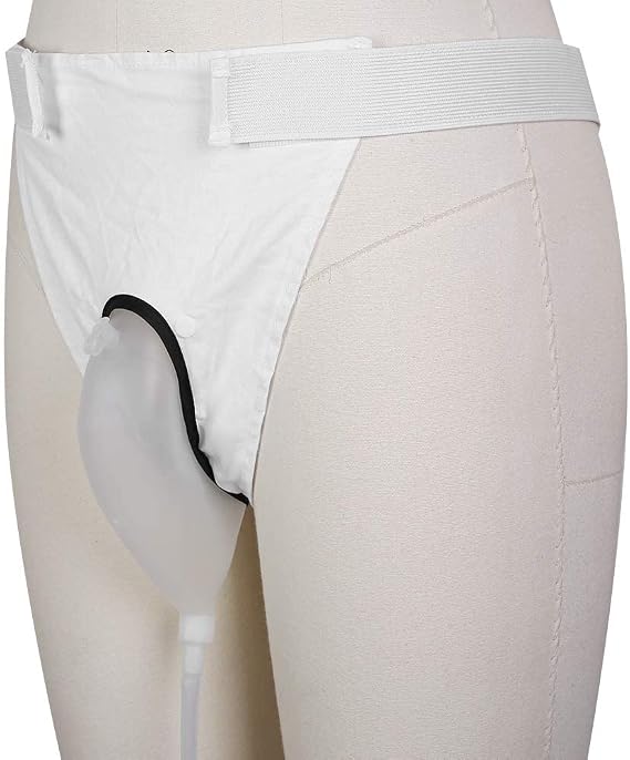 Urine Collection Bag, Female Urine Collection Bag Reusable Silicone Urinal for Women Elderly Bedridden Patients, Travel Incontinence Bags with Elastic Waistband