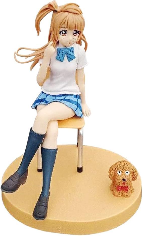 Minami Kotori Figure Model Maki Nishikino Action Figure Uniform Girl Statue PVC Anime Sitting Figures Collectible Handmade Gifts for Anime Fans, 14cm