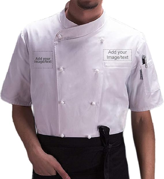 Personalized Customized Chef Jacket Hotel Kitchen Restaurant Chef Coat