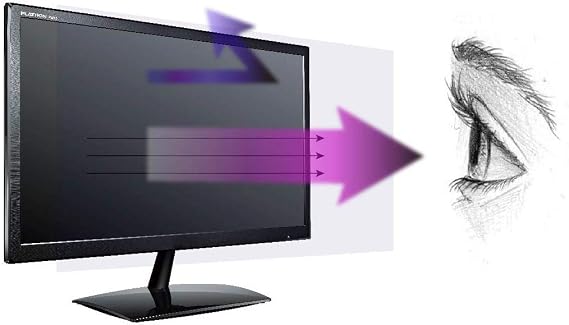 Anti Blue Light Screen Protector (3 Pack) for 21.5 Inches Widescreen Desktop Monitor. Filter Out Blue Light and Relieve Computer Eye Strain to Help You Sleep Better