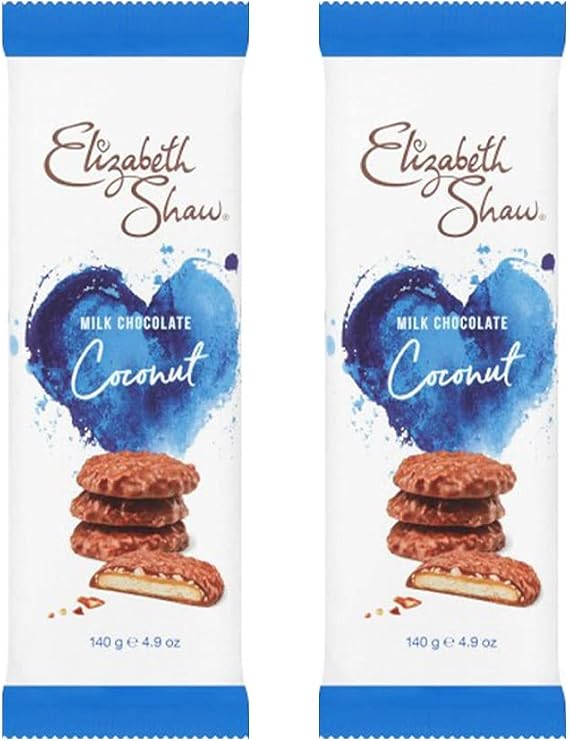 Elizabeth Shaw Luxury Biscuits 140 Gram (Coconut, 2 Pack)